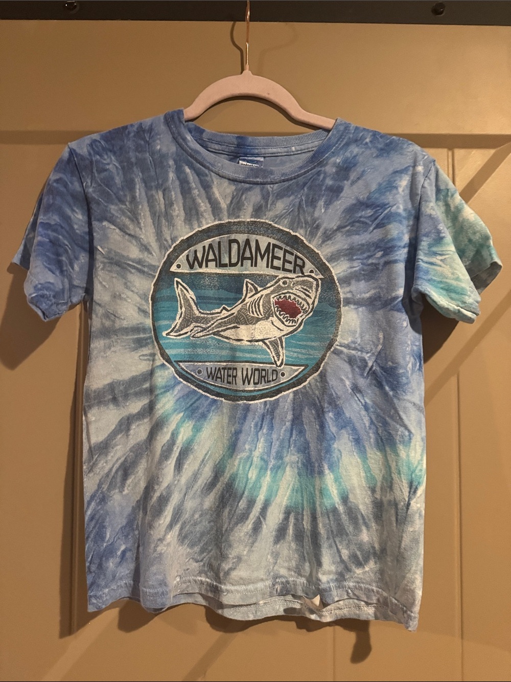 Water World Blue Tie-Dye Kids T-Shirt